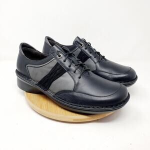 Naot Shoes Womens 40 Mezzo Oxford Comfort Work Casual Black Leather Lace Up US 9